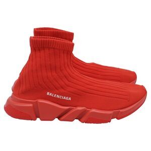 Balenciaga Speed Sneakers in Red Polyester